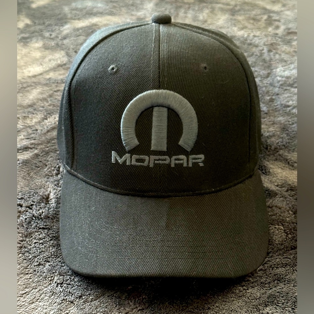 NEW Men's Mopar Black Baseball Hat Embroidered Adjustable Fit